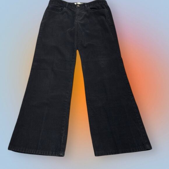 TALBOTS Women’s 4P Black Corduroy SIGNATURE BOOT Jeans - Picture 2 of 4